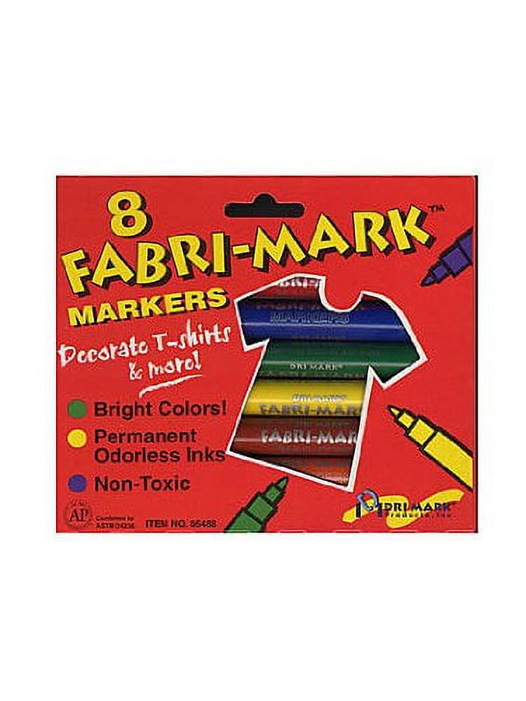 DriMark Fabri-Mark Markers primary colors [PACK OF 3 ] 